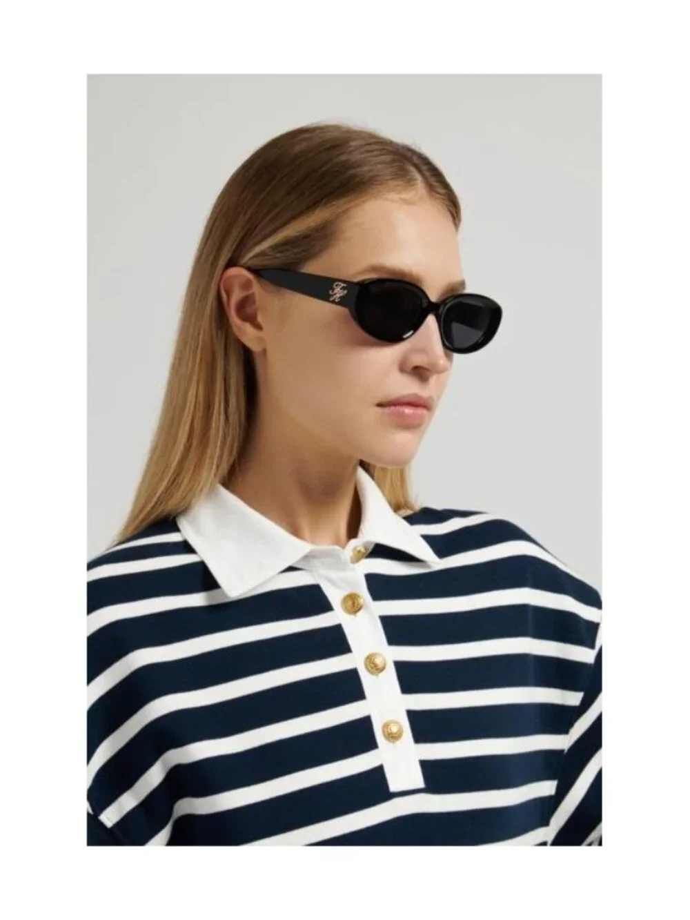 New Tommy Hilfiger Women's Sunglasses Grey Lens TH 2344 S 807 52